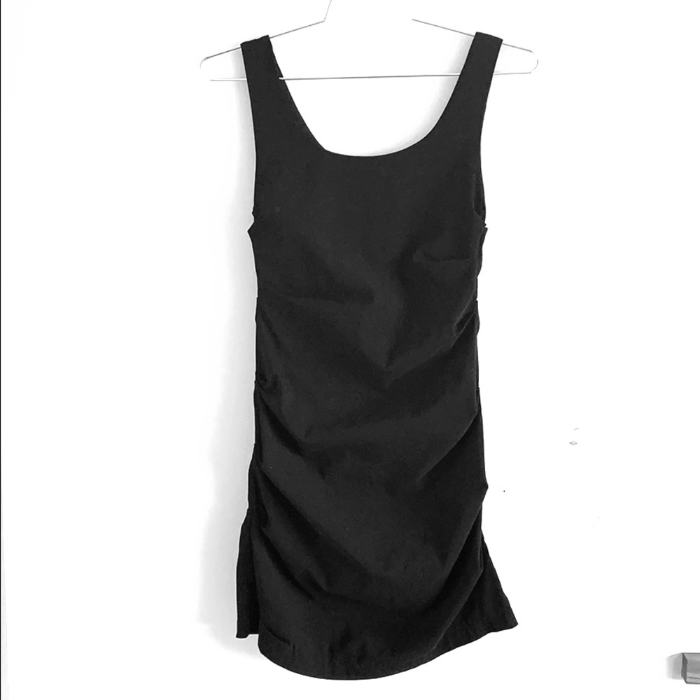 Little black dress with ruching by Papillon